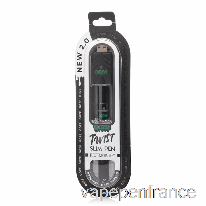 Ooze Slim Twist Pen 2.0 Flex Temp Batterie Panthère Noir Vape Pen